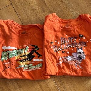 Bundle of 2 Halloween T-shirts women’s size Large